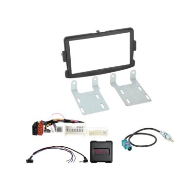 2-DIN Kit Dacia/Fiat/Nissan/Opel/Renault schwarz LFB/Antenne
