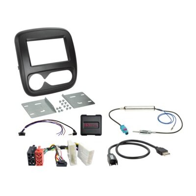 2-DIN Kit Fiat/Nissan/Opel/Renault mit Klimatronik LFB/USB