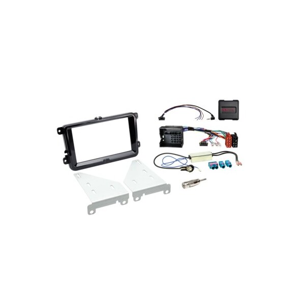 2-DIN Kit Seat/Skoda/VW LFB/Antenne(Set) Klavierlack