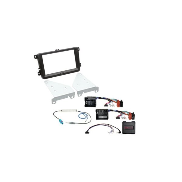 2-DIN Kit Seat/Skoda/VW 40Pin/52Pin Quadlock LFB/Antenne