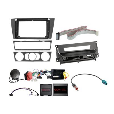 9" Kit BMW 3er 2005-2013 mit Raucherpacket schwarz...