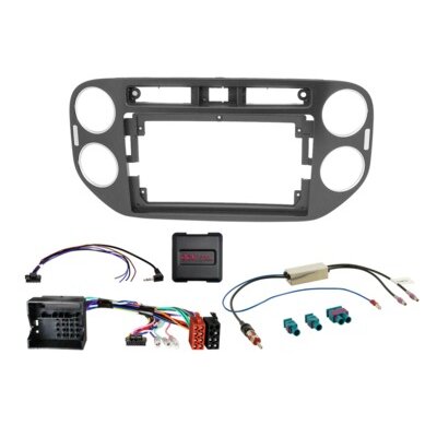9" Kit VW Tiguan 06/2011-04/2016 schwarz LFB/Antenne